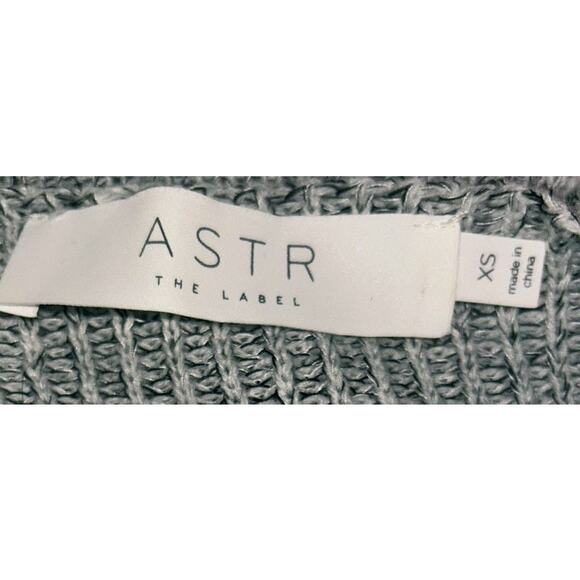 Astr The Label Wrap Front Long Sleeve Heather Gray Pullover Sweater XS - Picture 5 of 6